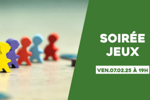 soirée jeux le vendredi 7 février à 19h